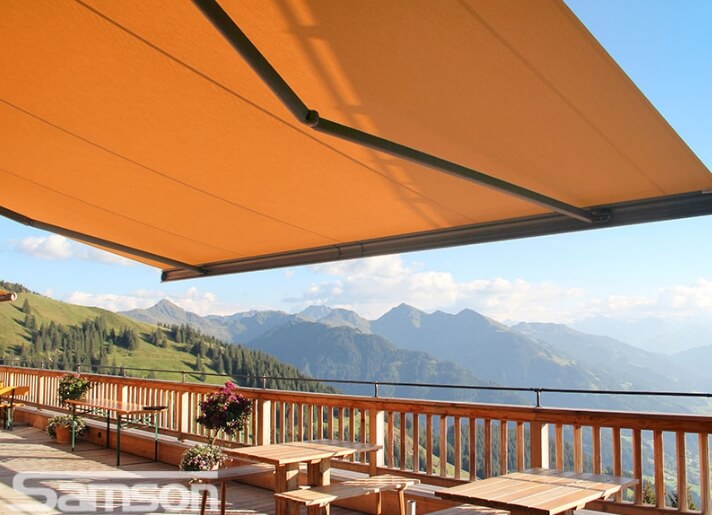 Outdoor Living with retractable electric awnings